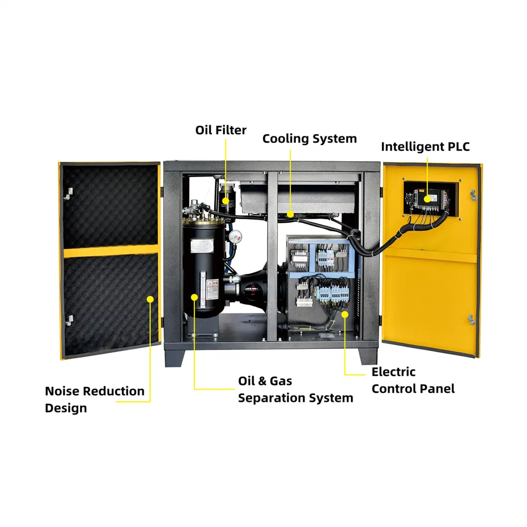 22kw 30HP Four-in-One Combined Screw Air Compressor for Laser Cutting 16bar High Pressure Screw Compressor