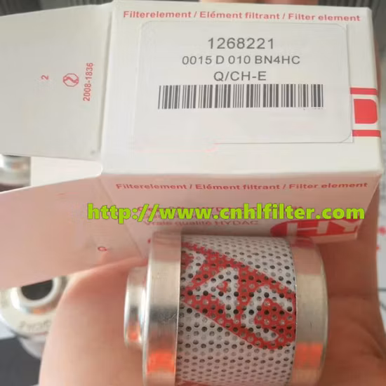 Fabricante chino de repuesto Hyd 0015D010bn4hc 1268221 Filtro de aceite Cartucho hidráulico Filtro de aceite para turbina de vapor